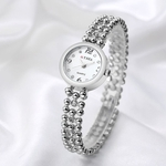 Ficha técnica e caractérísticas do produto LOS Rhinestone pulseira relógios Mulheres senhoras de cristal Traje de pulso de quartzo relógios Ladies watches