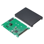 Ficha técnica e caractérísticas do produto RM M.2 NGFF SATA SSD para 2,5 IDE 44pin conversor adaptador com caso Black / White Cor SATAIII Connector SDD adaptador de cartão Converter