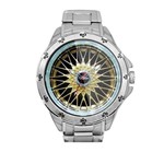 Ficha técnica e caractérísticas do produto Roda Bbs Dourada Relógio Personalizado 5776