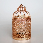 Ficha técnica e caractérísticas do produto Romântico Birdcage Candlestick metal vela casamento Centerpieces Tabelas Titular Ferro Vela