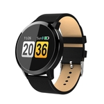 Ficha técnica e caractérísticas do produto Rundoing Q8 rel¨®gio inteligente Oled Color Fashion Watch de Fitness Rastreador Homens