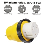 Ficha técnica e caractérísticas do produto RV Locking Elétrica Adaptador 15A Masculino de 50A Feminino bloqueio ficha Connector