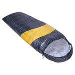 Saco de Dormir 2mx70cm Camping Viper 5ºc A12ºc Preto/laranja