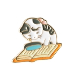 Ficha técnica e caractérísticas do produto LAR Saco Modelo do gato dos desenhos animados Pin esmalte broche estilo japonês emblema da camisola Acessórios presente