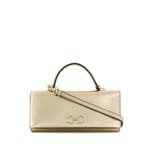 Salvatore Ferragamo Bolsa Gancini Mini - Dourado