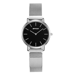 Ficha técnica e caractérísticas do produto SANDA Mulheres Casual relógio de quartzo relógios em aço inoxidável impermeável Strap P255