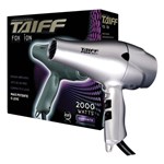 Ficha técnica e caractérísticas do produto Secador de Cabelo Profissional Taiff Fox Ion Prata 2000w - 220v