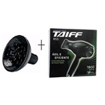 Ficha técnica e caractérísticas do produto Secador Taiff Rs5 Preto 1900w + Difusor de 17cm 127v