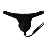 Ficha técnica e caractérísticas do produto Sexy Masculino Anel Bolsa Bluge Underwear Tangs T-back Briefs Preto