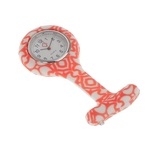 Ficha técnica e caractérísticas do produto Silicone Enfermeira Relógio Túnica Fob Relógio Médico Broche Laranja