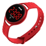 Ficha técnica e caractérísticas do produto SKMEI Homens Mulheres Outdoor Casual Desportivo Waterproof Digital relógio eletrônico com design simples Touch Screen Display LED Calendário Data Relógio de pulso