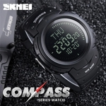Ficha técnica e caractérísticas do produto SKMEI Outdoor Sports Compass Caminhadas Men Digital LED relógio eletrônico