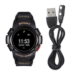 Ficha técnica e caractérísticas do produto IP68 Waterproof Outdoor Heart Rate Monitor de sono inteligentes Sports Academia Bracelet Watch (Black)