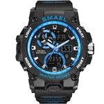 Ficha técnica e caractérísticas do produto Men's Wristwatch Smael Homens impermeável Multifunction Dual Display Calendar Noctilucence relógio eletrônico para outoor Sports