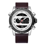 Ficha técnica e caractérísticas do produto Men's Wristwatch Smael Homens Moda multifunções Semana alarme duplo display Negócios relógio eletrônico