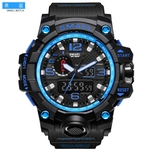 Ficha técnica e caractérísticas do produto Smael Homens multifunções Moda relógio eletrônico impermeável para esportes Men's watch