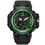 Ficha técnica e caractérísticas do produto Smael Homens Noctilucence alarme cronógrafo Calendário impermeável relógio eletrônico Men's watch