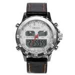Ficha técnica e caractérísticas do produto Smael ostenta 50m impermeável duplo display relógio dos homens de negócios