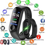 Ficha técnica e caractérísticas do produto Smart Band M3 Pulseira Inteligente Corrida Medidor Cardiaco - em