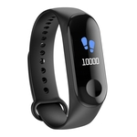 Ficha técnica e caractérísticas do produto Smart Screen Cor do bracelete Waterproof Heart Rate contador de passos Bracelet Sports