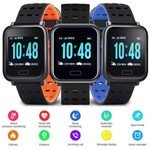 Ficha técnica e caractérísticas do produto Smart Watch A6 Relógio Inteligente Monitor Esportes Fitness Corrida Exercícios Cardio Laranja - Lx