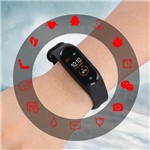Ficha técnica e caractérísticas do produto Relógio Inteligente M4 Smart Watch Inteligente Tela Colorida Bluetooth Frequência Cardíaca - Lx