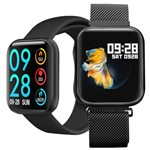 Ficha técnica e caractérísticas do produto Smart Watch Relógio P70 Inteligente Saúde Sports Fitness Tracker - Preto