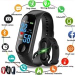 Smartband Inteligente M3 Pulseira Monitor Cardíaco Preto - Fittracker