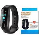 Ficha técnica e caractérísticas do produto Smartband M3 Mede Pressão e Batimentos Cardiacos Preto