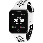 Smartwatch Champion CH50006Q Pulseira Branca e Preta