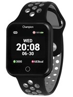 Ficha técnica e caractérísticas do produto Smartwatch Champion Preto Bluetooth Puls. Preta Cinza Ch50006d