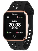 Ficha técnica e caractérísticas do produto Smartwatch Champion Rosê Bluetooth Puls. Preta Ch50006z