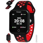 Ficha técnica e caractérísticas do produto Smartwatch Champion Vermelho com Preto Ch50006v