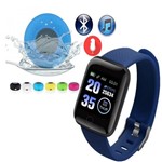 D13 Smartwatch Android Face Whatsapp Azul e Caixa de Som Bluetooth - Tomate
