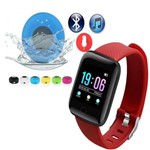 Smartwatch D13 Android Face Whatsapp Vermelho e Caixa de Som Bluetooth - Tomate