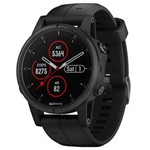 Ficha técnica e caractérísticas do produto Smartwatch Fenix 5S Plus Safira Garmin Resistente à Água com GPS e Bluetooth – Preto