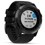 Ficha técnica e caractérísticas do produto Smartwatch Fênix 5X Plus Safira Garmin Resistente à Água com GPS e Bluetooth – Preto