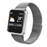 Ficha técnica e caractérísticas do produto Smartwatch Inteligente P70 Pro Bluetooth Pulseira em Metal Prata - Concise Fashion Style