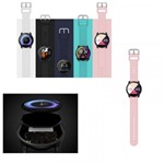 Smartwatch K9 Medidor de Coração e Pressão Bluetooth e Musica Rosa - Concise Fashion Style