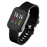 Smartwatch Londres Atrio Preto com 0,96", Pulseira em Silicone, Bluetooth e 512 KB