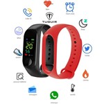 Ficha técnica e caractérísticas do produto Smartwatch M3 Bracelete Relógio Inteligente Bluetooth Unissex Tuguir 2 Pulseiras