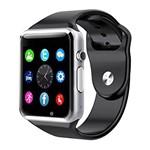 Ficha técnica e caractérísticas do produto Smartwatch Original A1 Relógio C/chip Bluetooth Ios/android Prata - Bk Imports