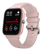 Ficha técnica e caractérísticas do produto Smartwatch P8 Relógio Inteligente Bluetooth, Esportivo Monitoramento Diversos (ROSA GOLD-DOURADO) - Qs Shenglan