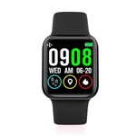 Smartwatch P90XS Pressão Arterial e Freqüência Cardíaca Resistente Água Rastreador Monitorador de Esporte - Preto - P Smart