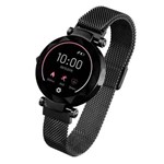 Ficha técnica e caractérísticas do produto Smartwatch Paris Atrio Preto com 1,08", Pulseira em Aço, Bluetooth e 512 KB