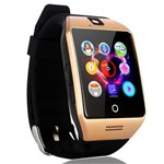 Ficha técnica e caractérísticas do produto Smartwatch Q18 Relógio Inteligente Bluetooth Celular Chip Android Gear Mp3 Vídeo Ligações Mensagem Notifier Sedentário