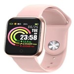 Ficha técnica e caractérísticas do produto Smartwatch RBQW21 Saúde Esportes Redes Sociais Rosa