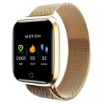 Smartwatch Relógio Eletrônico A8 Pró (Dourado - Aço)