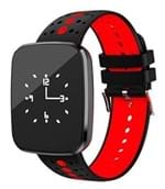 Smartwatch Relógio Eletrônico Cf 007 Pró Saúde Retangular (Vermelho)