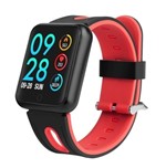 Ficha técnica e caractérísticas do produto Smartwatch Relógio Eletrônico Cf Ip68 (Vermelho - Silicone)